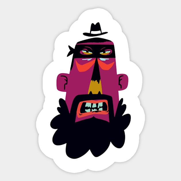 bordos bandit Sticker by Greennnitrogen